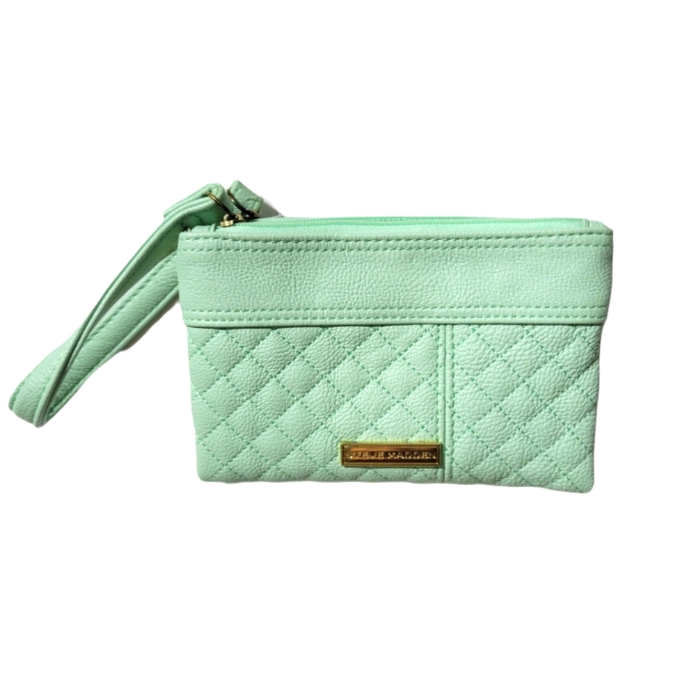 STEVE MADDEN. Mint Quilted Wristlet